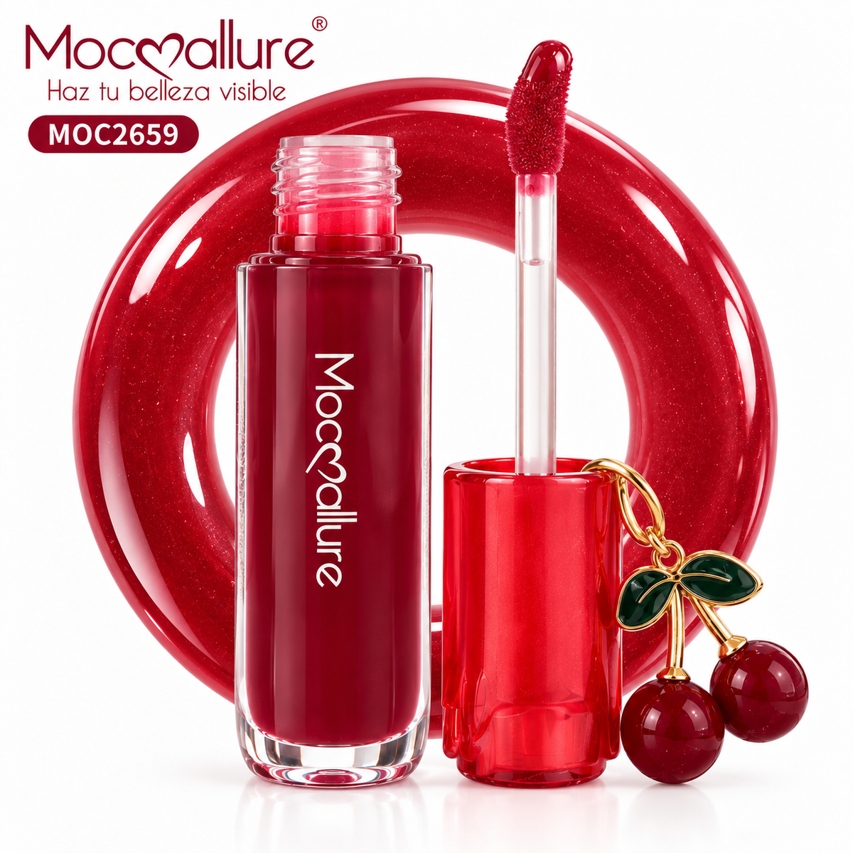GLOSS+LLAVERO CEREZA MOC2659