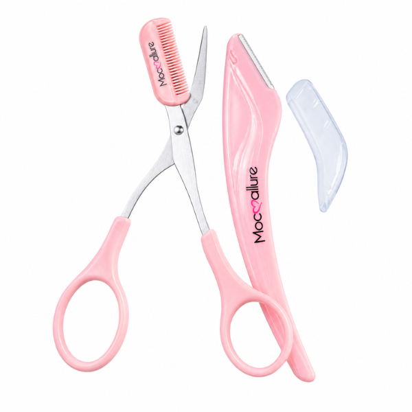 Kit de Cejas Mocoallure Tijeras con peine y Perfilador Eyebrow Precision