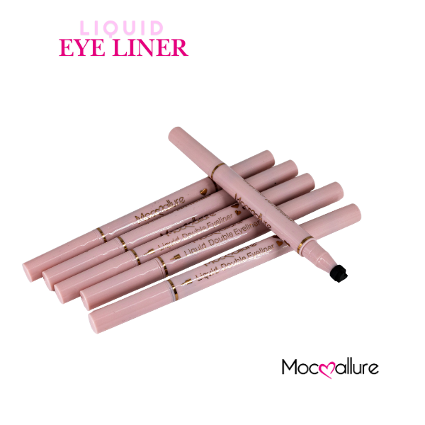 Delineador Líquido Mocoallure Lines Smooth y sello de corazón| Negro Mate y Waterproof