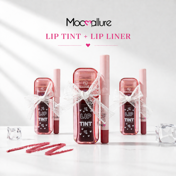 Set Labios Mocoallure Cute Girl | Tinta Water Lip Tint & Delineador