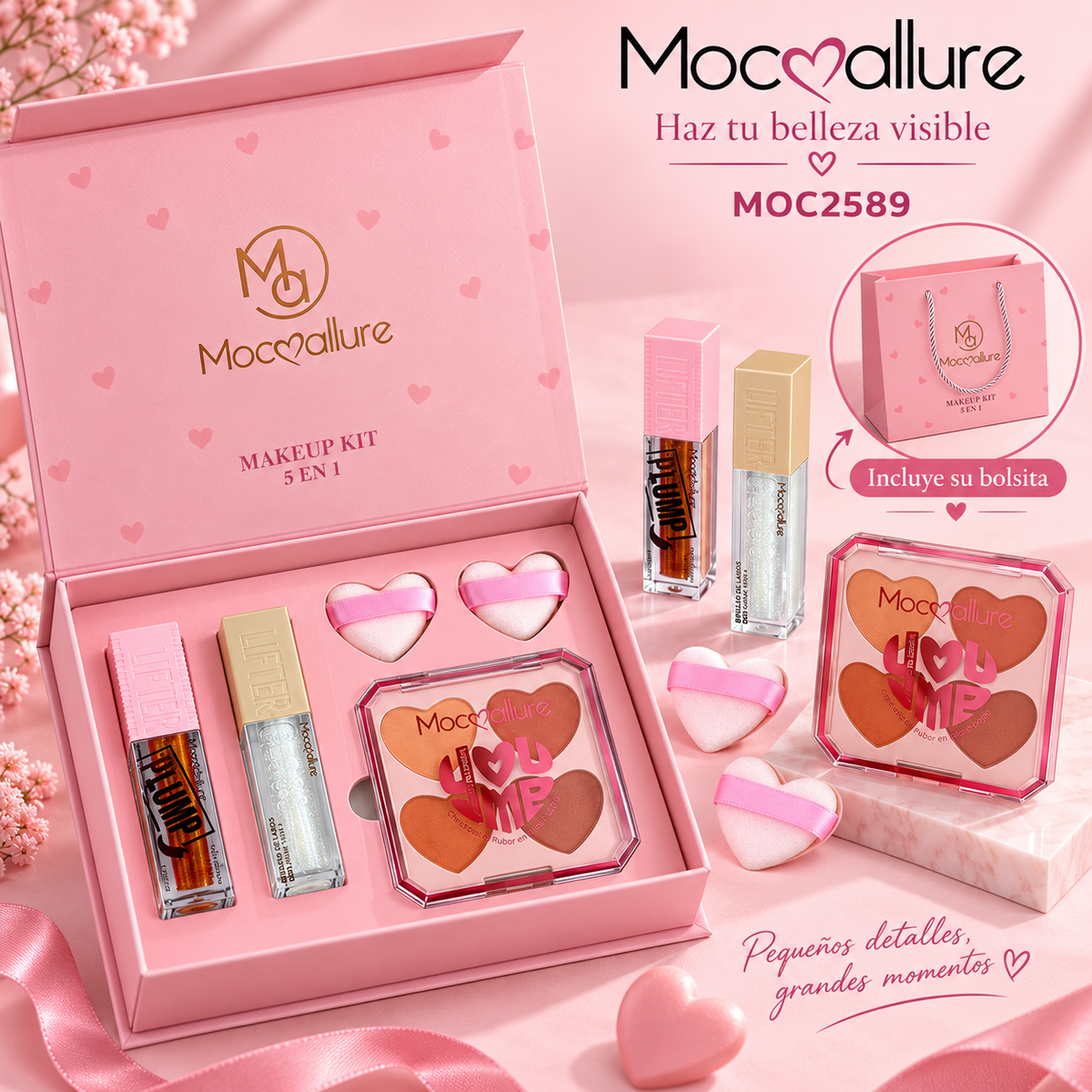 KIT GLOSS SET 5IN1 MOC2589