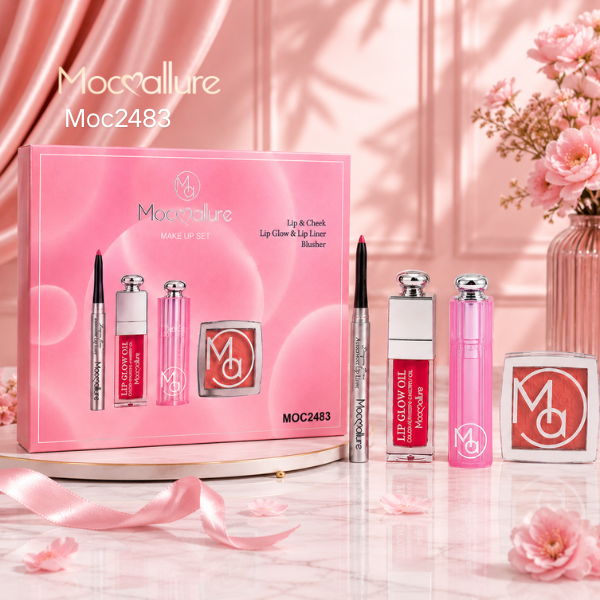 Set de Maquillaje Mocoallure Lip balm & Cheek elegance | 4 Piezas