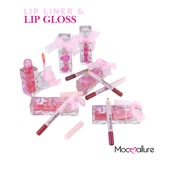 Set de Labios Mocoallure Princess | Lip Oil & Delineador de Corazón