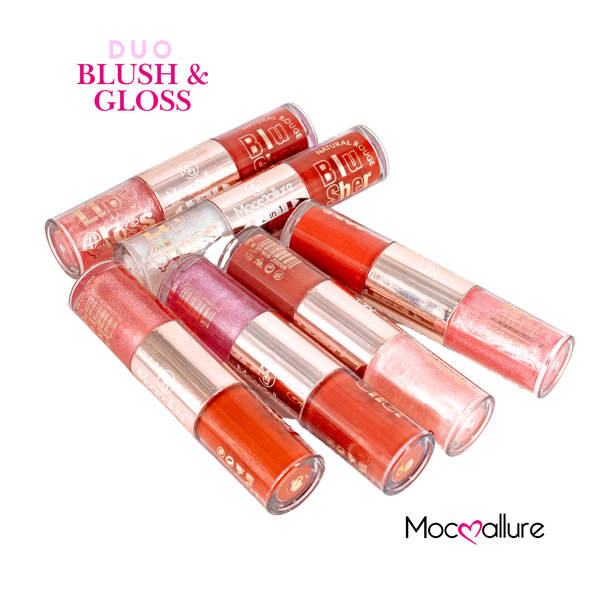 Gloss con destellos y Rubor Líquido 2 en 1