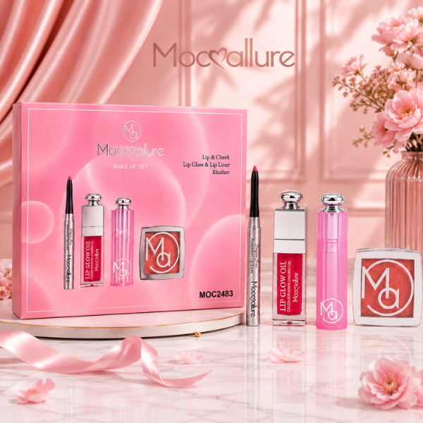 Set de Maquillaje Mocoallure Lip balm & Cheek elegance | 4 Piezas