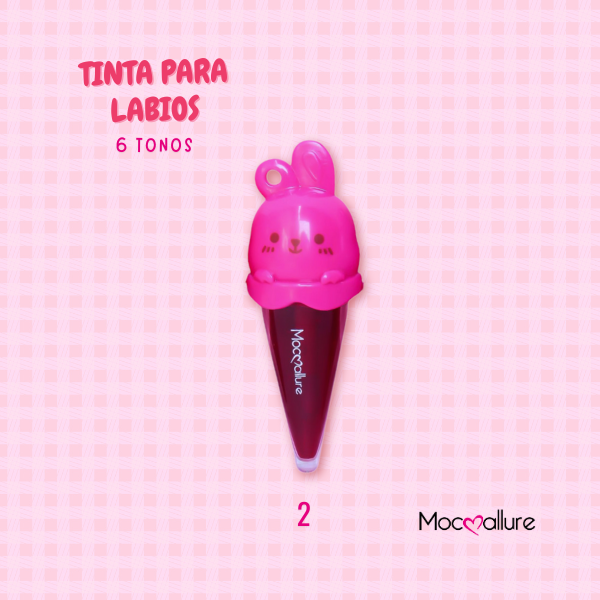 Tinta para labios. 6 Tonos. Mocoallure