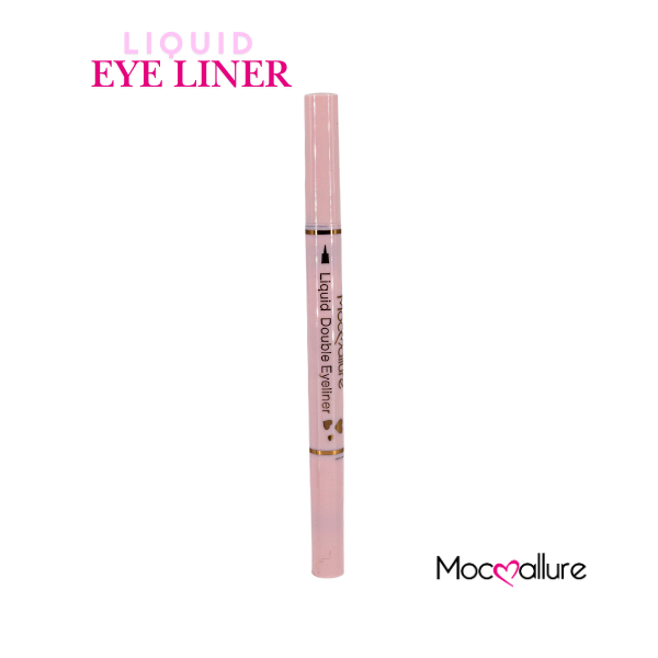 Delineador Líquido Mocoallure Lines Smooth y sello de corazón| Negro Mate y Waterproof