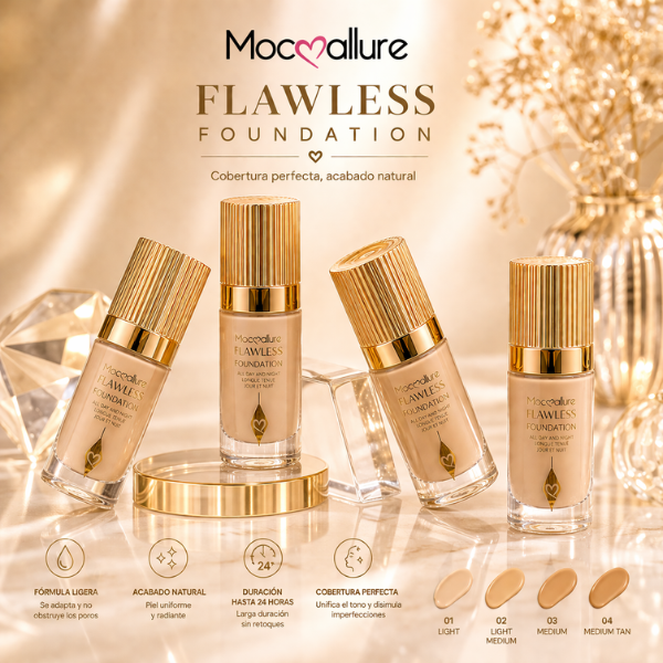 Flawless Foundation, base líquida de maquillaje