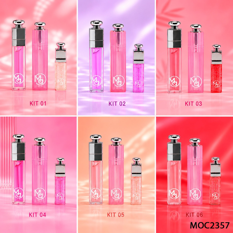 Kit deluxe Mirror Labiales Hidratantes con Brillo y Color