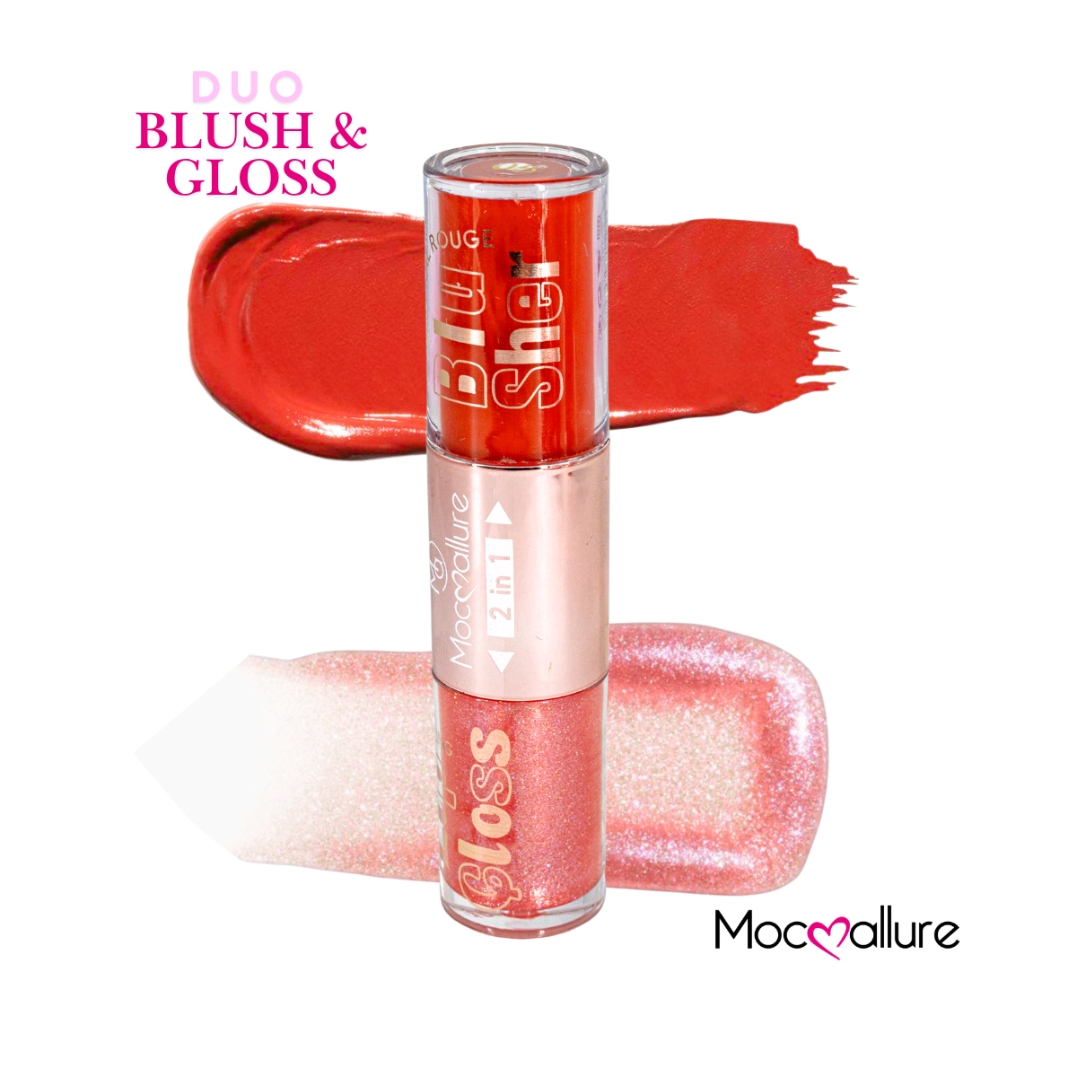 Gloss con destellos y Rubor Líquido 2 en 1