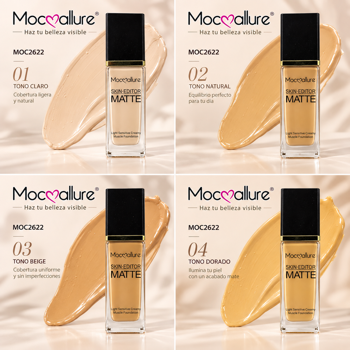 BASE MAQUILLAJE LIQUIDA MATTE MOC2622