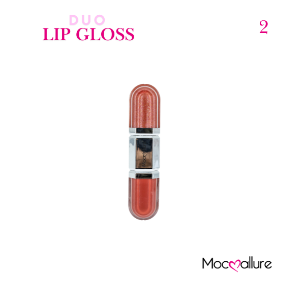 Gloss de Labios Dúo Mocoallure 2 en 1 | Acabado 3D y 6 Tonos