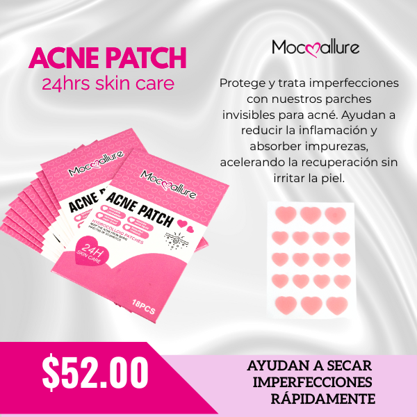 Parche anti-acné corazones rosas