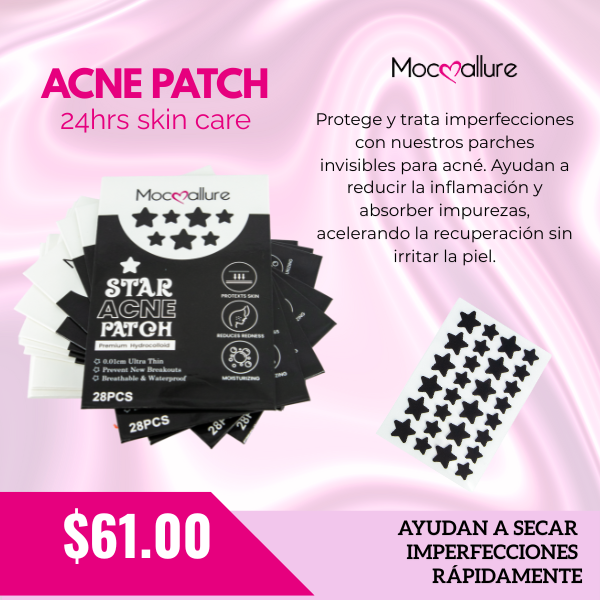 Parche anti-acné estrellitas negras