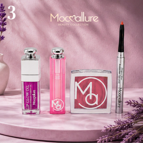 Set de Maquillaje Mocoallure Lip balm & Cheek elegance | 4 Piezas