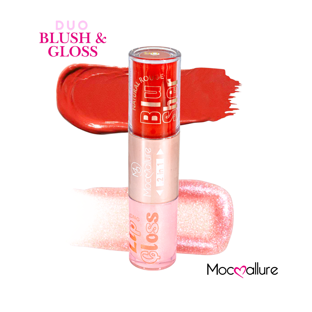Gloss con destellos y Rubor Líquido 2 en 1