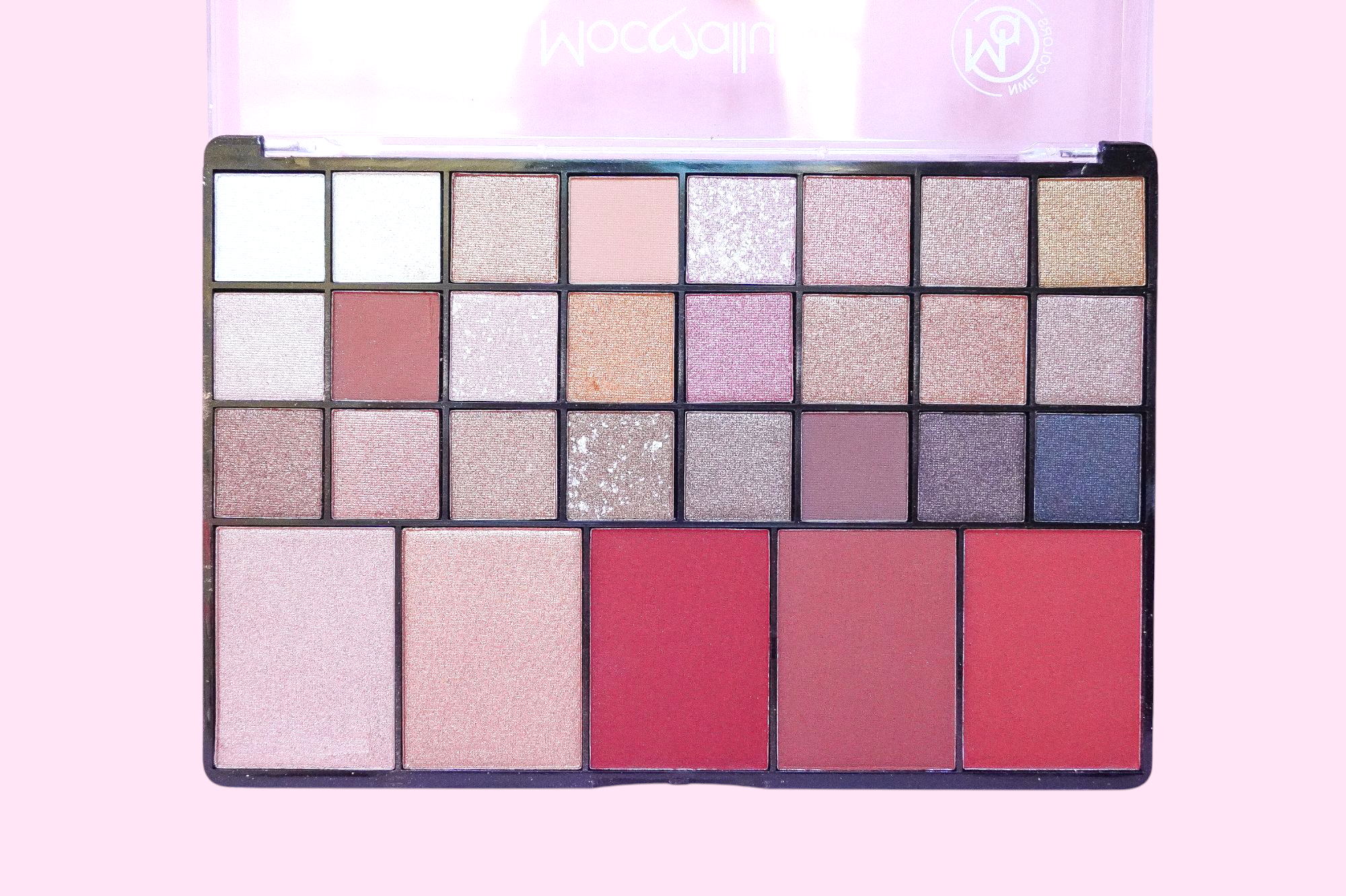 Sombras de ojos, iluminador y rubor. Paleta Love, 24+5 Colores. Mocoallure