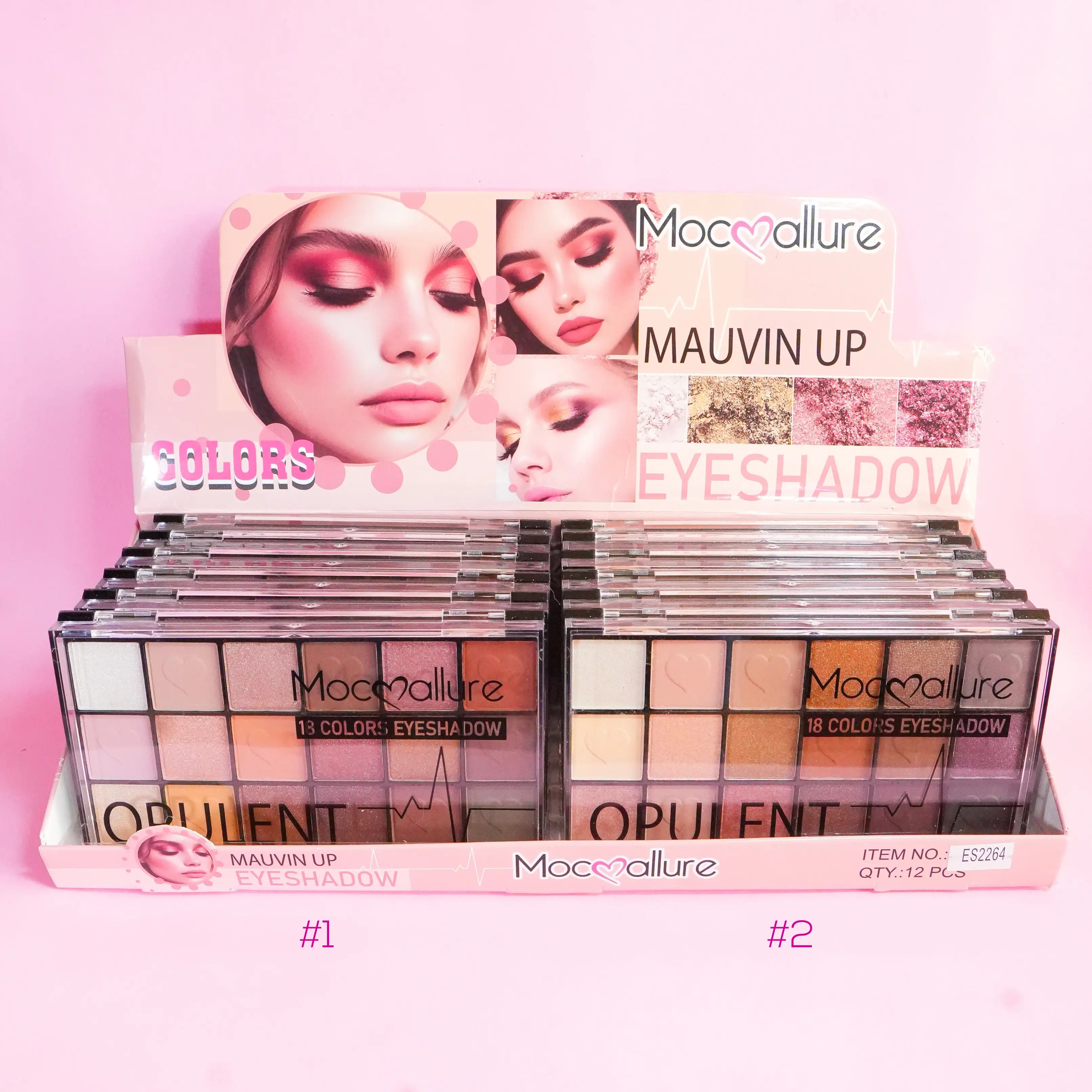 Paleta de Sombras de Ojos. 18 Colores. Mauvin Up & Opulent. Mocoallure