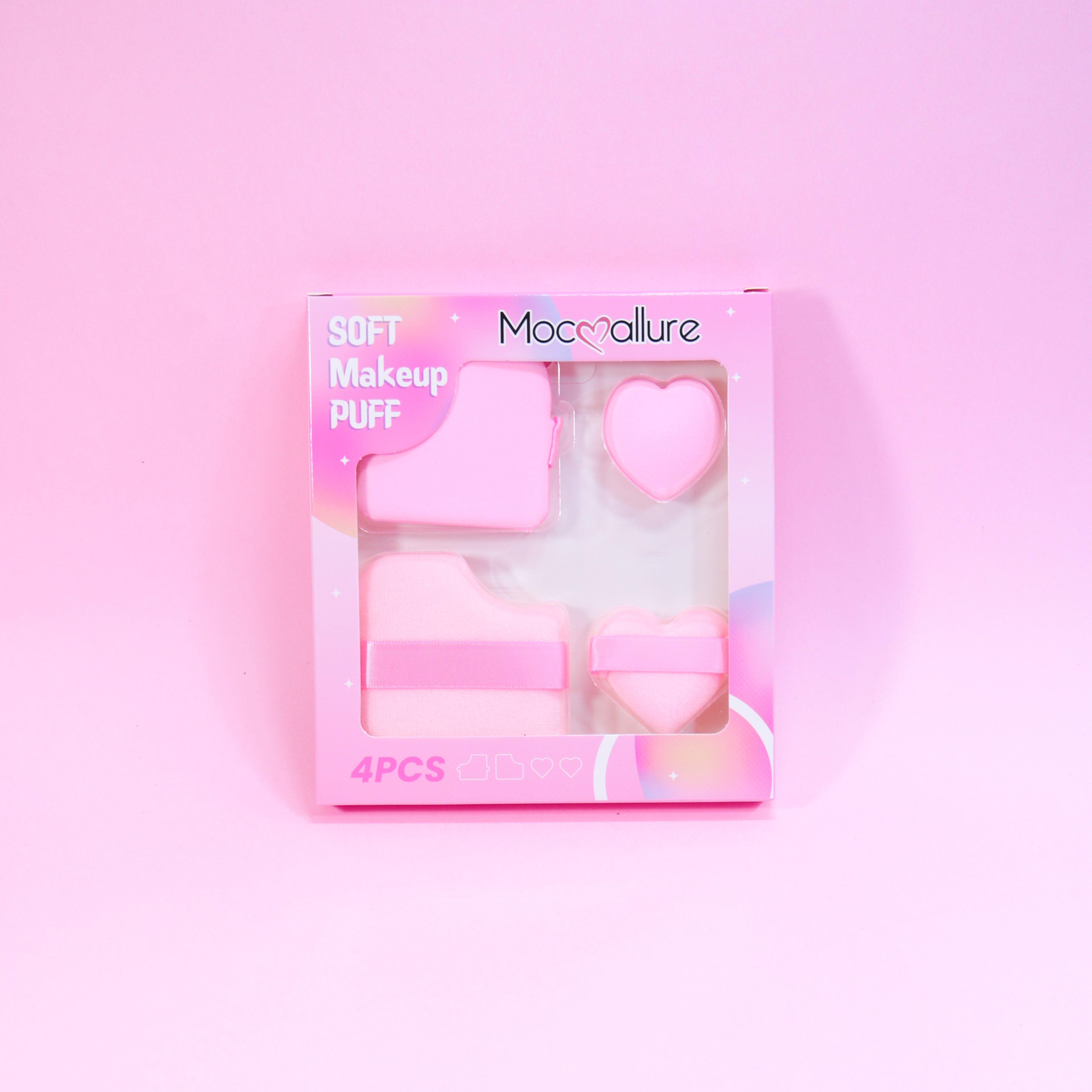Esponjas de Maquillaje Set de 4 Piezas. Mocoallure.