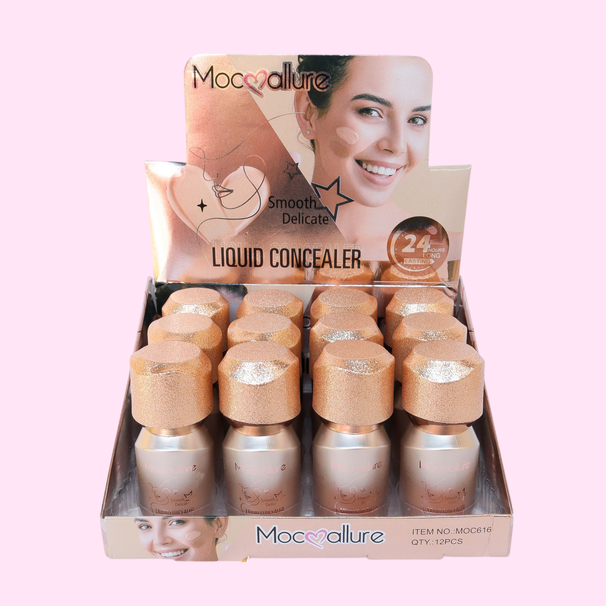 Corrector LĂquido – Suave y Delicado 24H. 4 tonos. Mocoallure