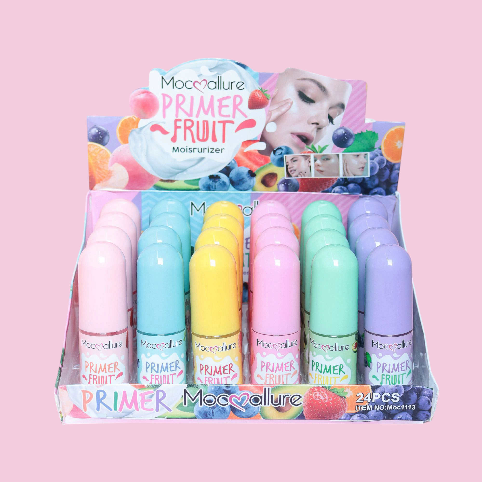 Primer de frutas moisturizer. 6 colores. Mocoallure