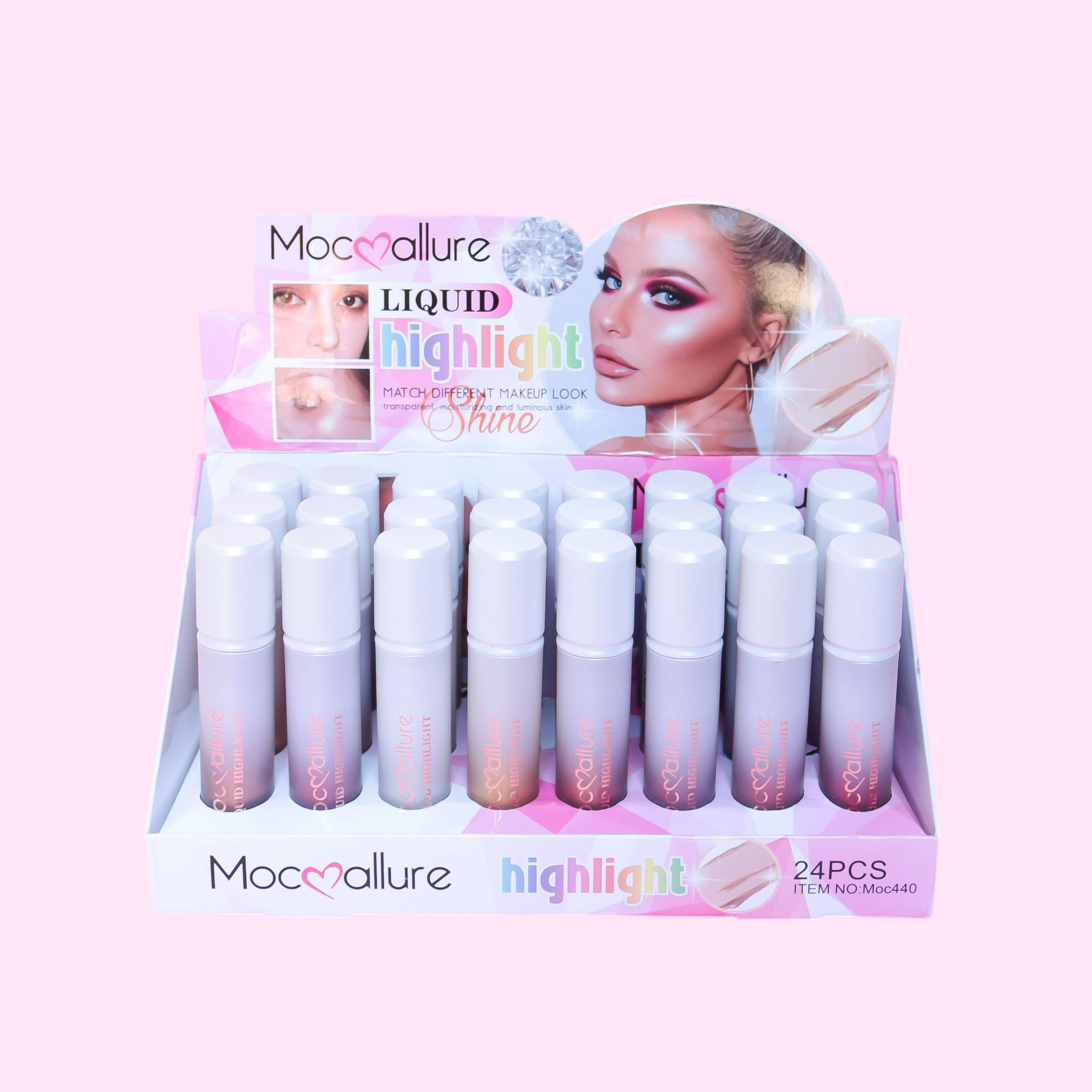 Iluminador Líquido. 6 Tonos. Mocoallure