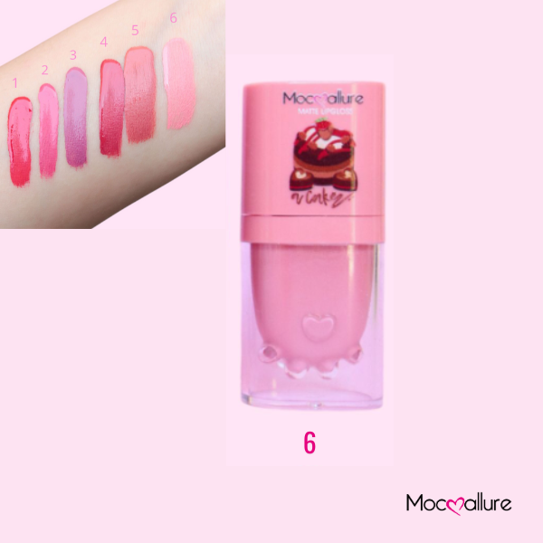LipGloss – Textura Brillante. 1 Pieza. 6 Tonos. Mocoallure