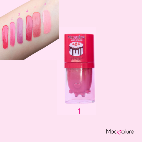 LipGloss – Textura Brillante. 1 Pieza. 6 Tonos. Mocoallure