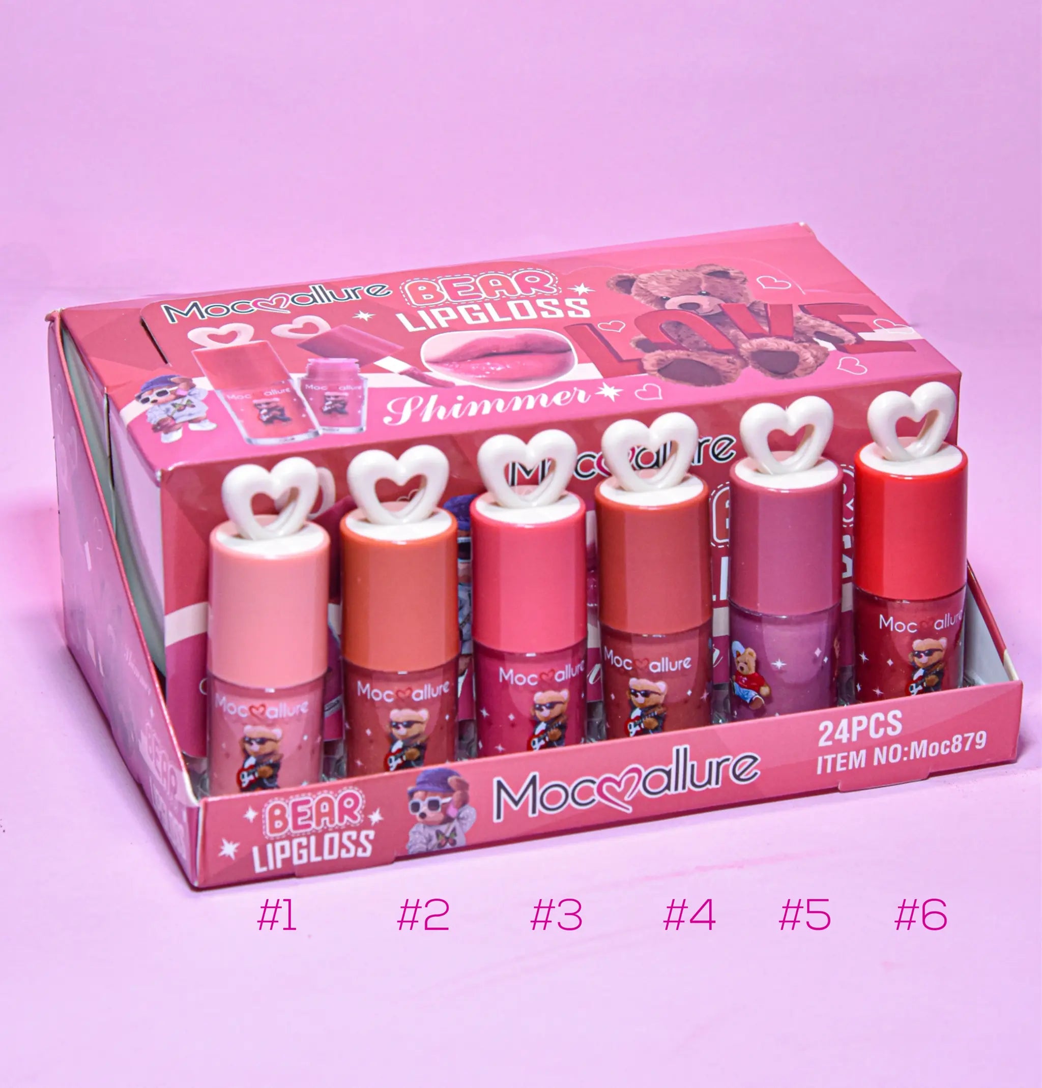 Lip Gloss Brown Bear 6 tonos– Mocoallure