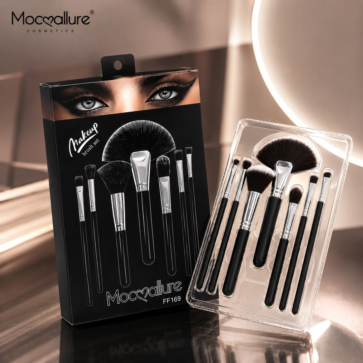 Juego de Brochas para Maquillaje Profesional Mocallure