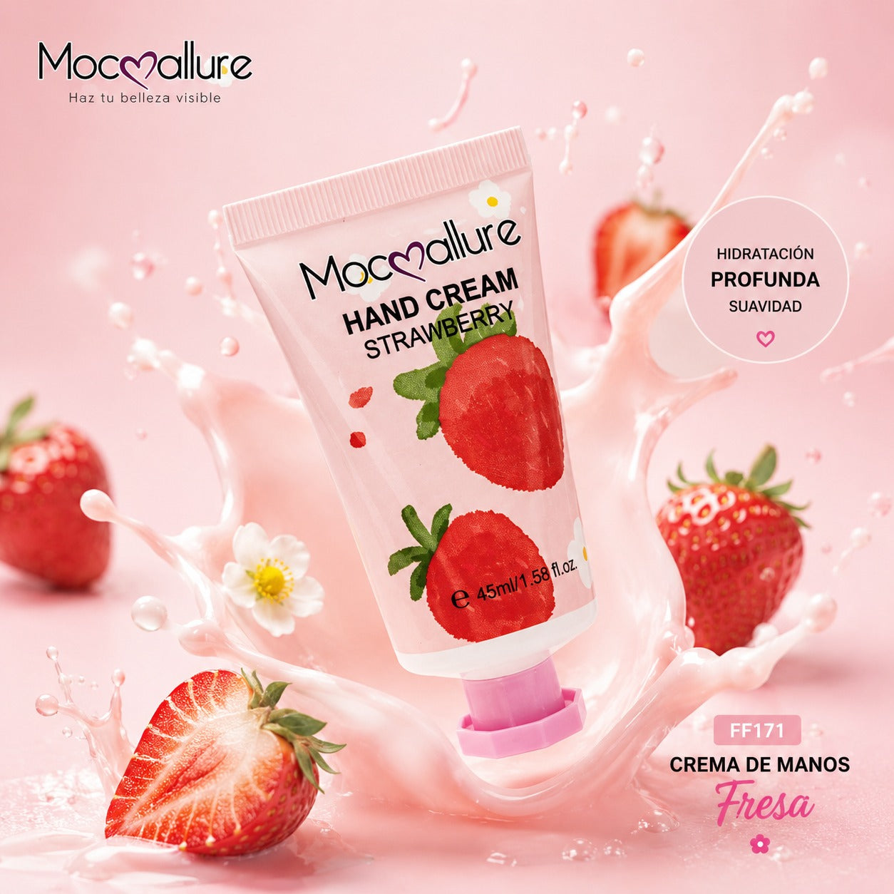 Crema para Manos Aromática Fresa