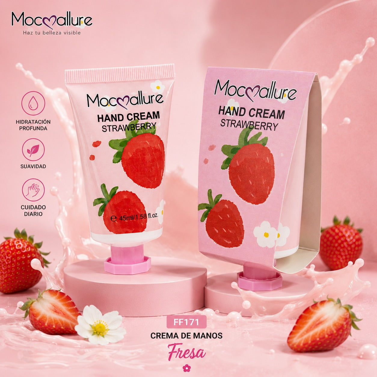 Crema para Manos Aromática Fresa