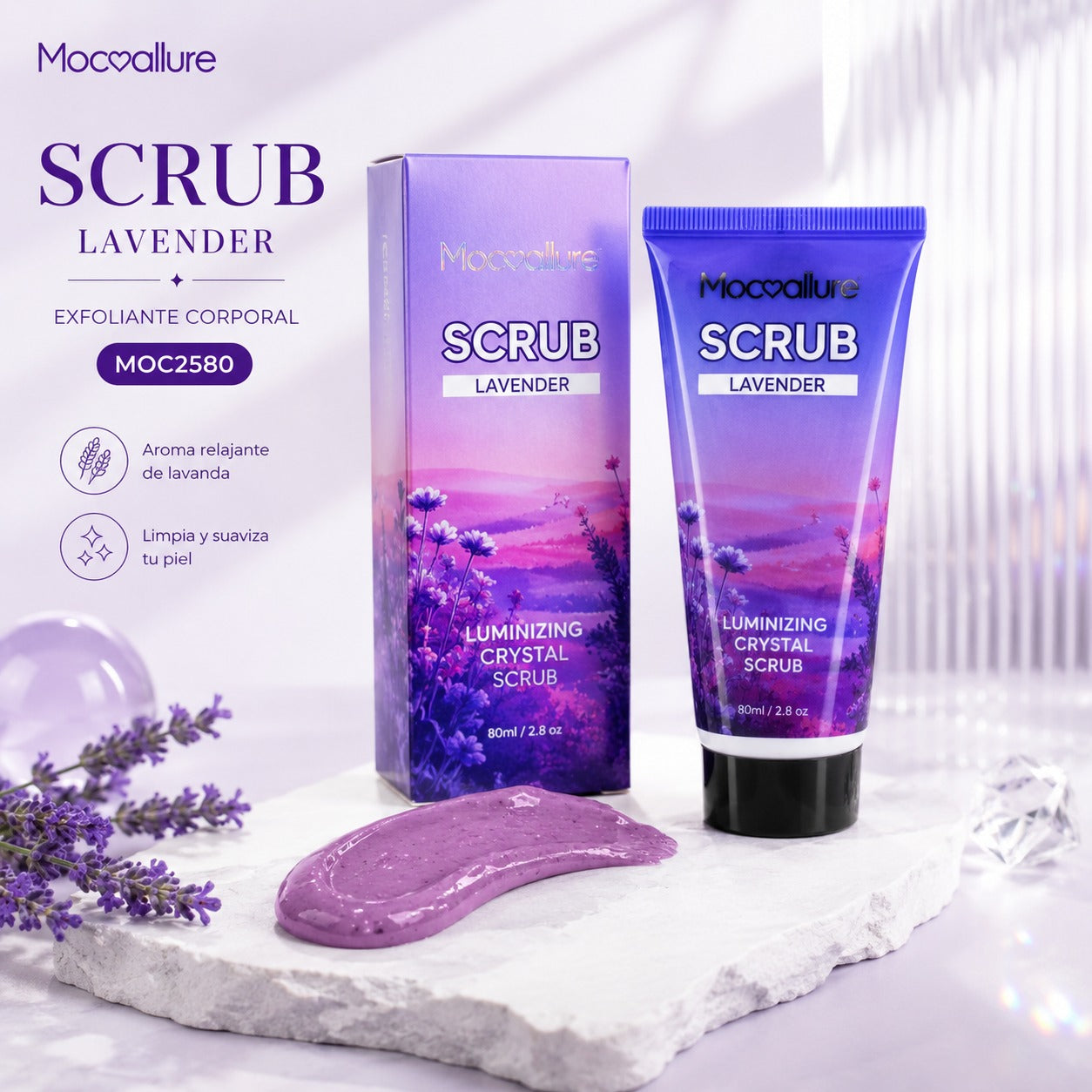Scrub Exfoliante Hidratante para Manos con fragancia de larga duración