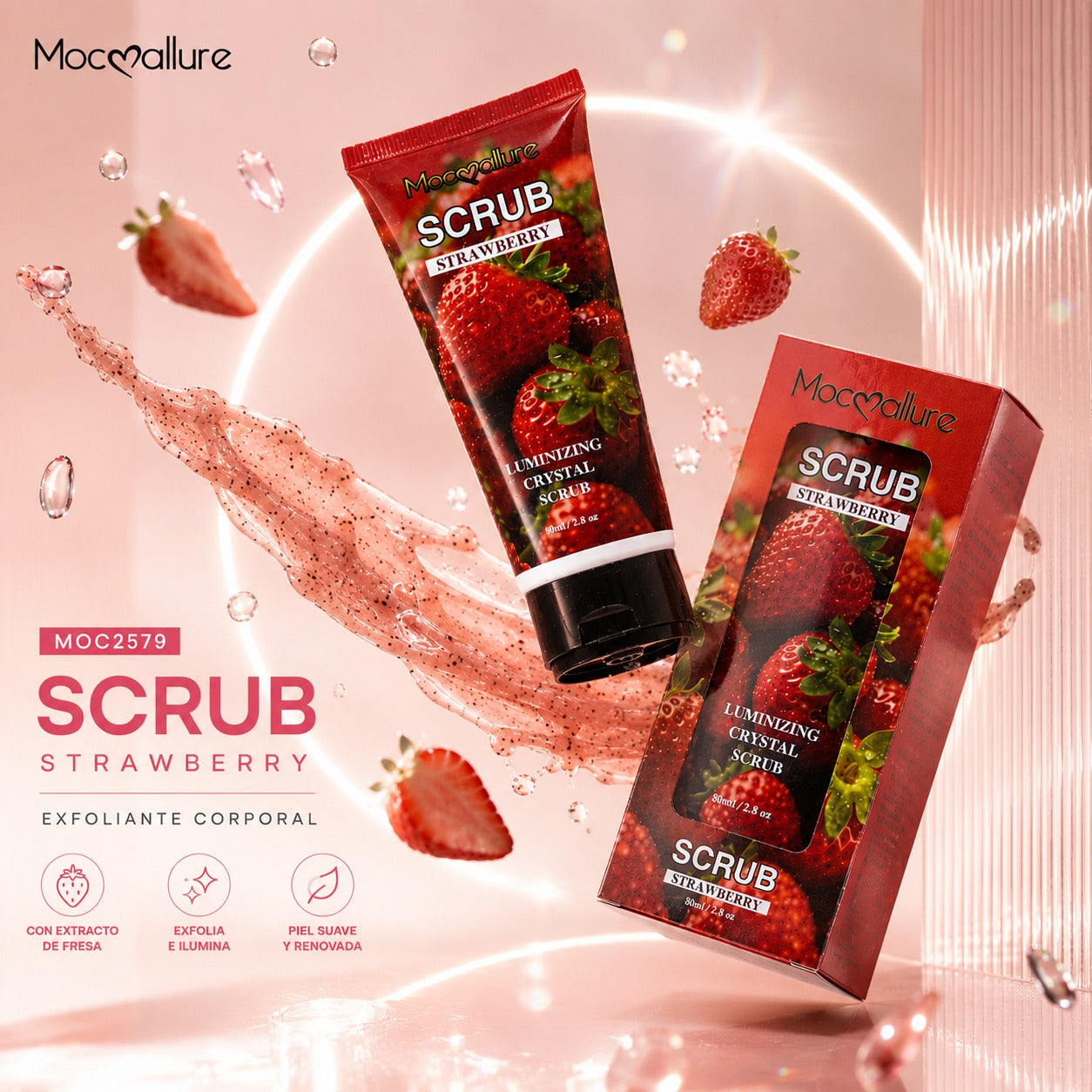 Scrub Exfoliante Hidratante para Manos con fragancia de larga duración
