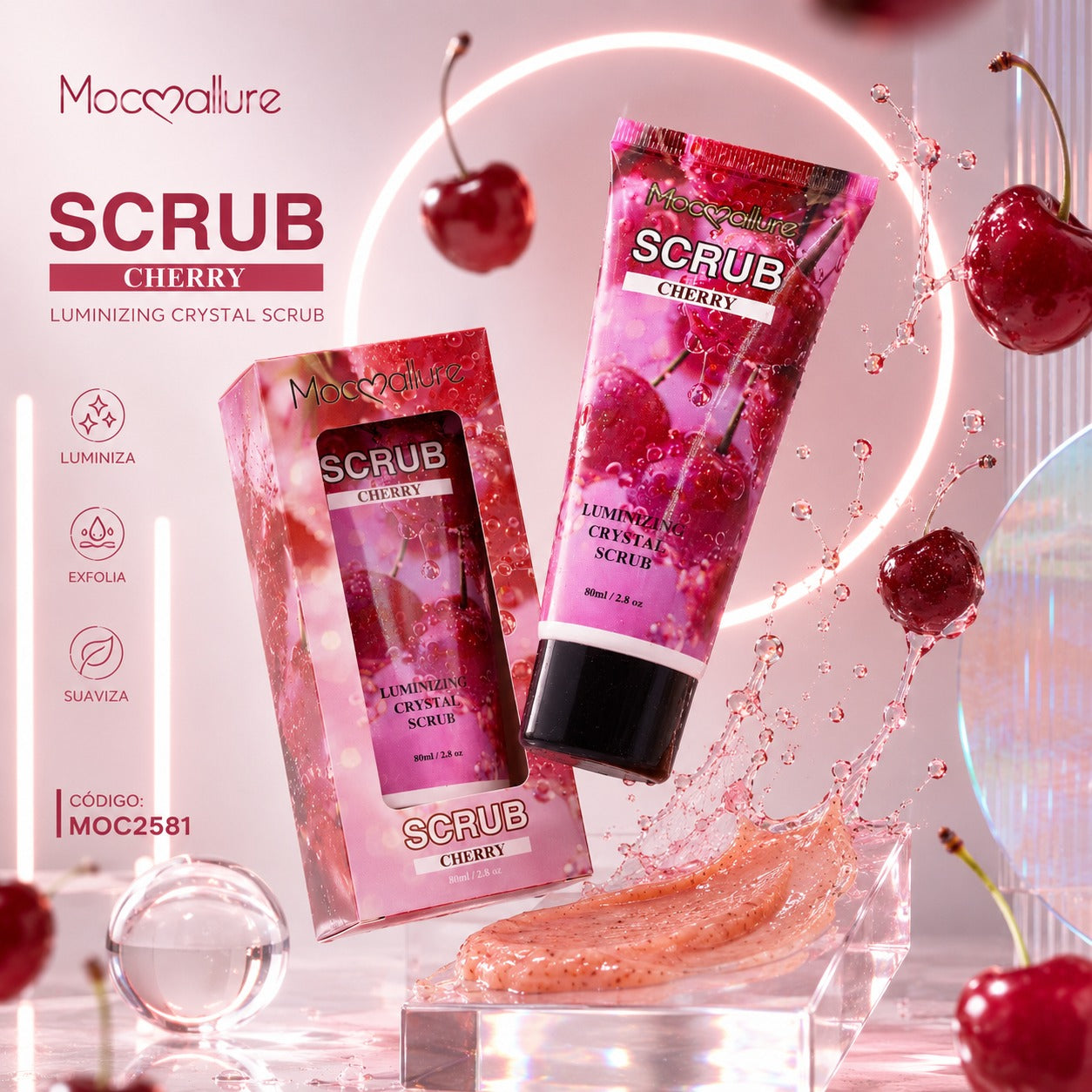 Scrub Exfoliante Hidratante para Manos con fragancia de larga duración