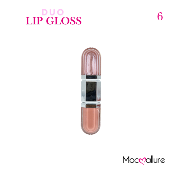 Gloss de Labios Dúo Mocoallure 2 en 1 | Acabado 3D y 6 Tonos