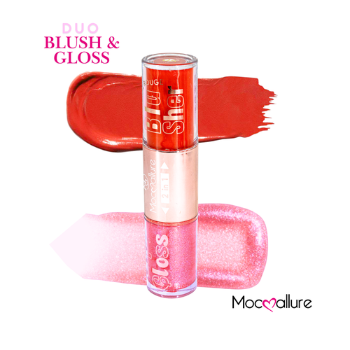 Gloss con destellos y Rubor Líquido 2 en 1