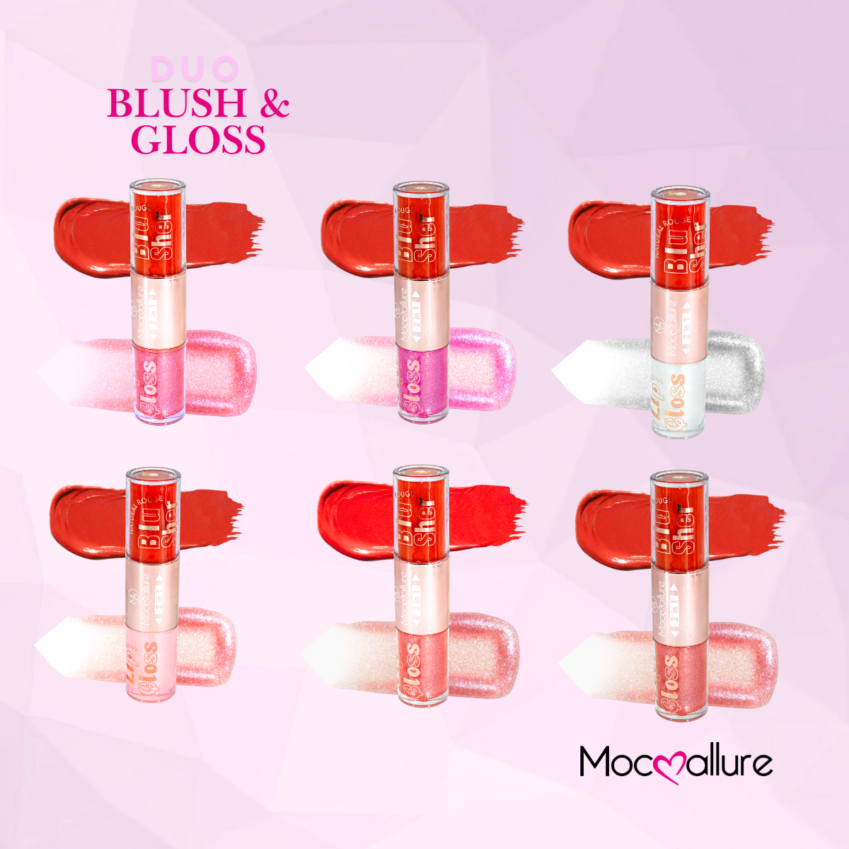 Gloss con destellos y Rubor Líquido 2 en 1