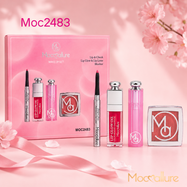 Set de Maquillaje Mocoallure Lip balm & Cheek elegance | 4 Piezas