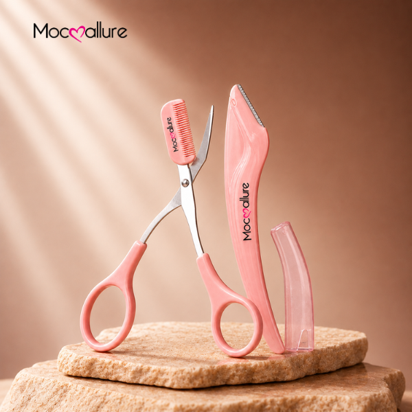 Kit de Cejas Mocoallure Tijeras con peine y Perfilador Eyebrow Precision