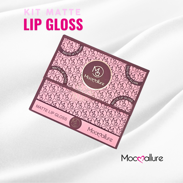 Kit Matte Lip Gloss -  6 Tonos mate rosas