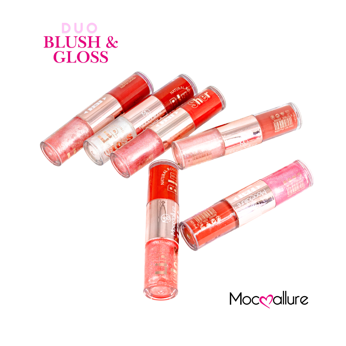 Gloss con destellos y Rubor Líquido 2 en 1