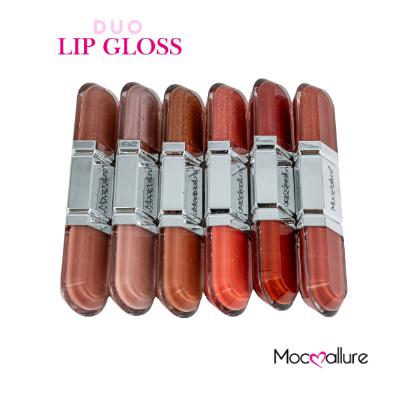 Gloss de Labios Dúo Mocoallure 2 en 1 | Acabado 3D y 6 Tonos