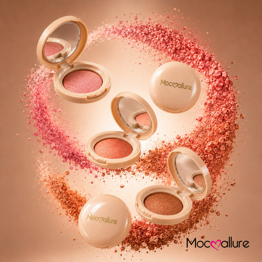 Rubor Alto brillo en polvo compacto Mocoallure