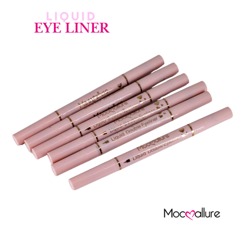 Delineador Líquido Mocoallure Lines Smooth y sello de corazón| Negro Mate y Waterproof