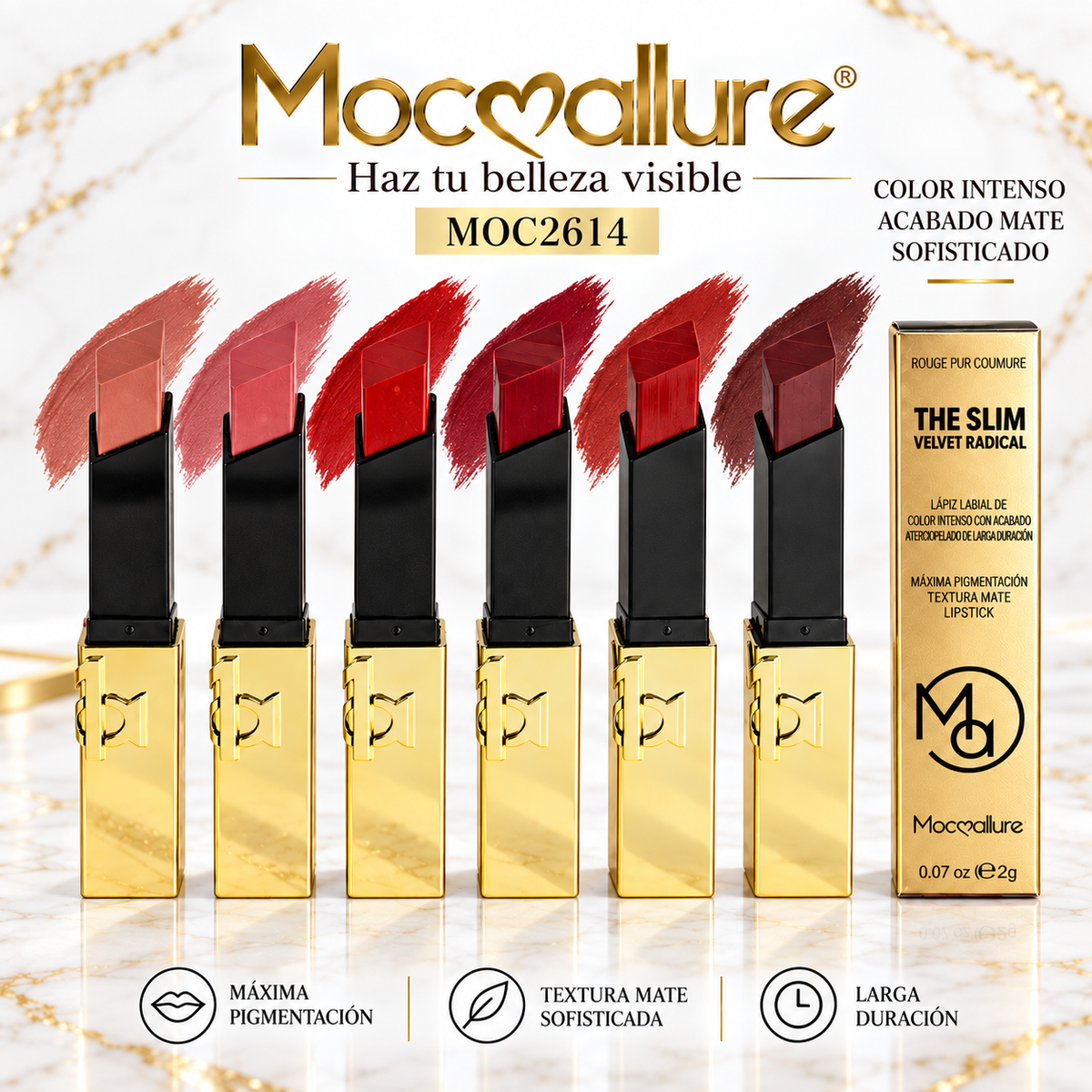 Golden Lipstick MOCOALLURE MOC2614