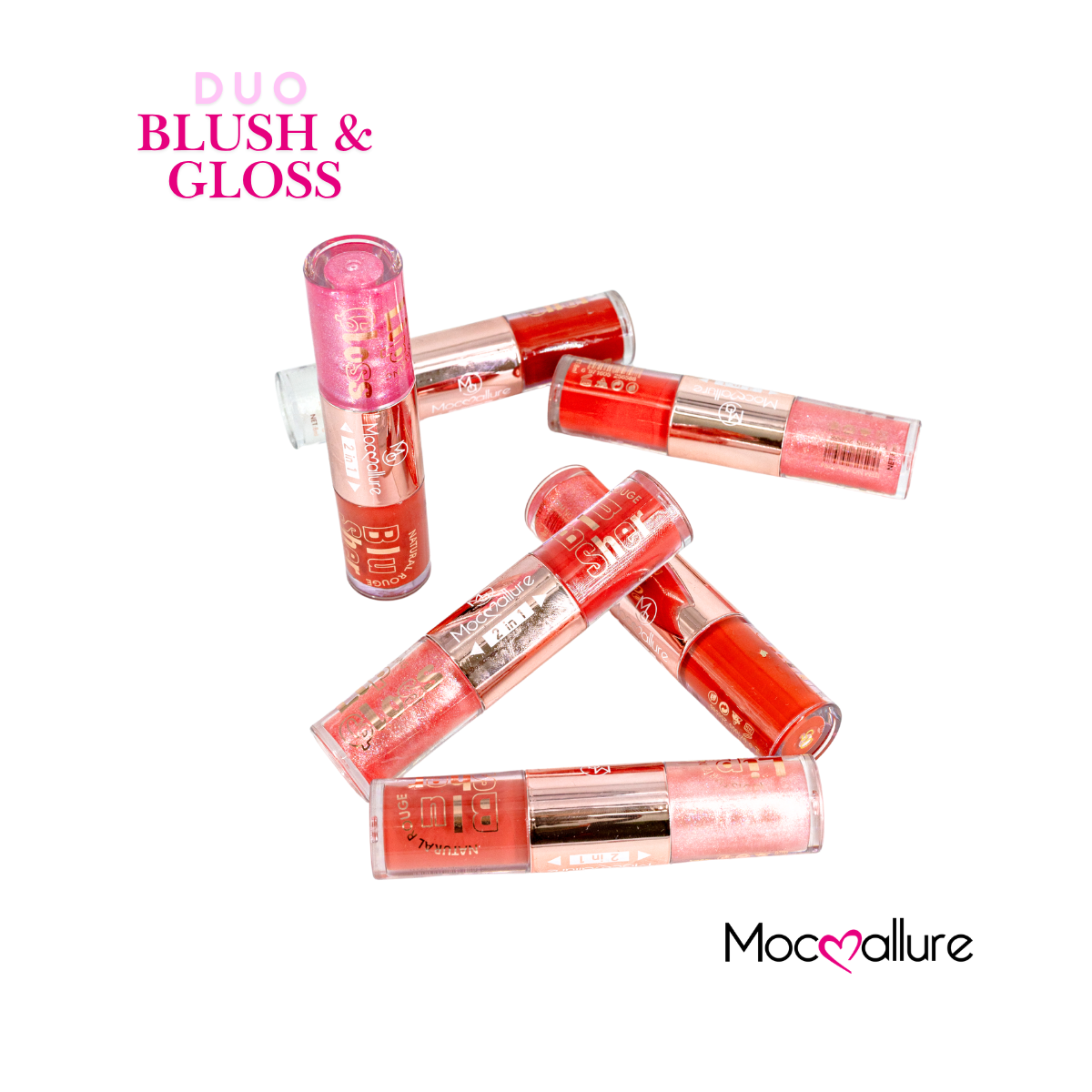 Gloss con destellos y Rubor Líquido 2 en 1