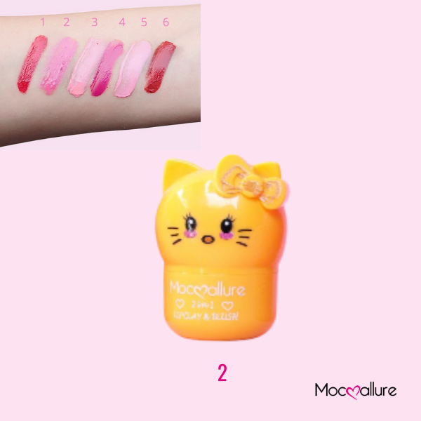 Labial y Rubor. 6 Colores. Mocoallure
