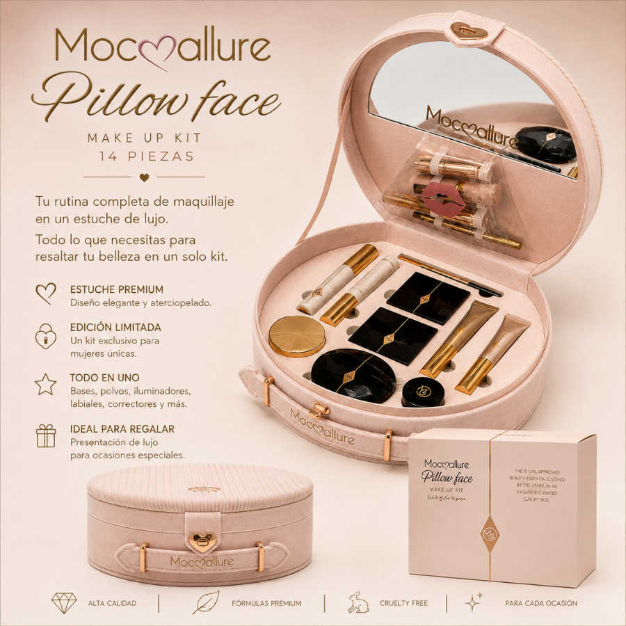Pillow Face Kit Premium Set de Maquillaje de Lujo Mocoallure