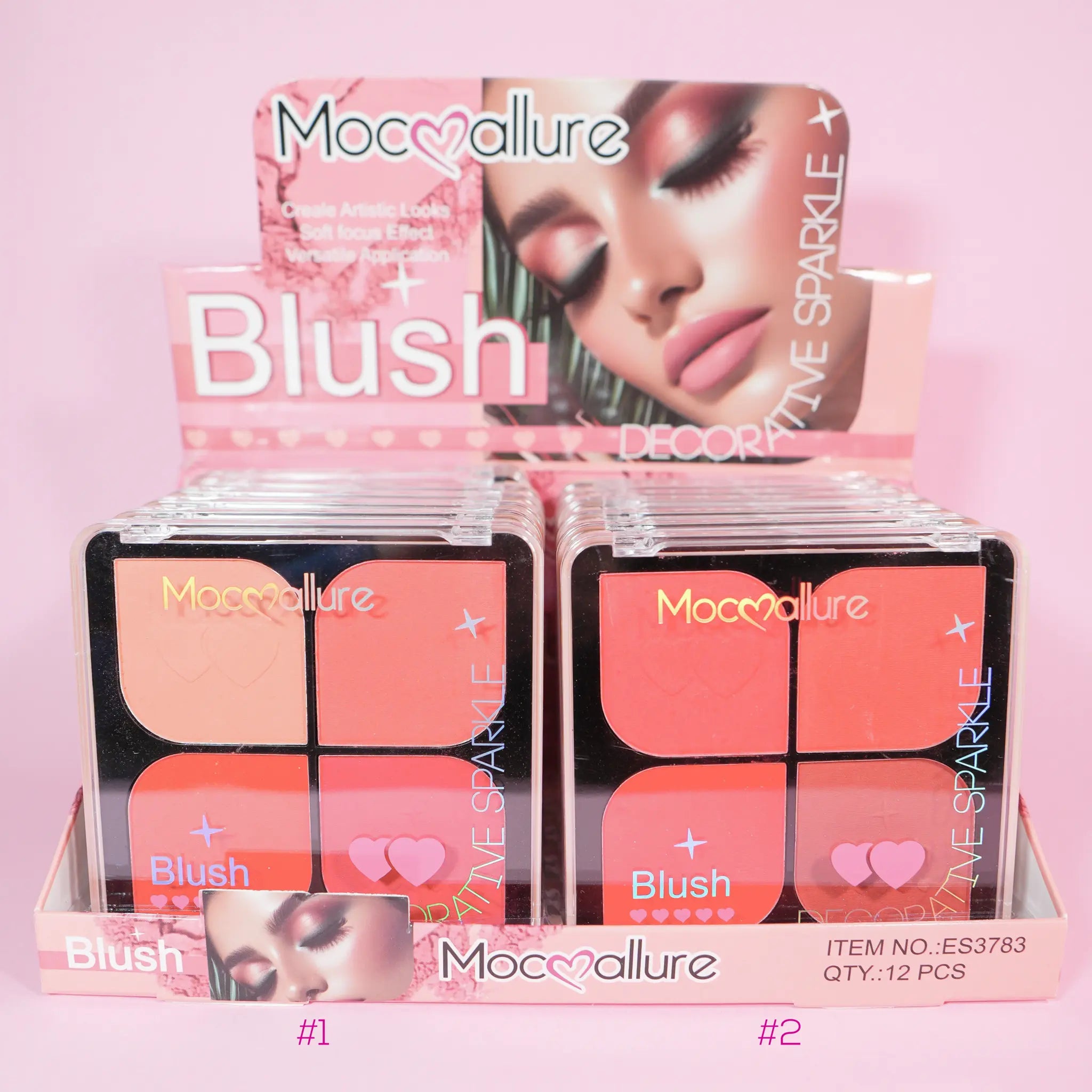 Paleta de Rubores. 4 Colores. Mocoallure